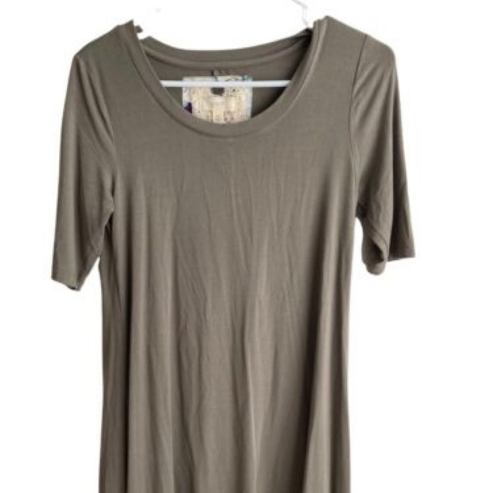 Cupio Women's Green Jersey Short Sleeve Tshirt Dress Size XS